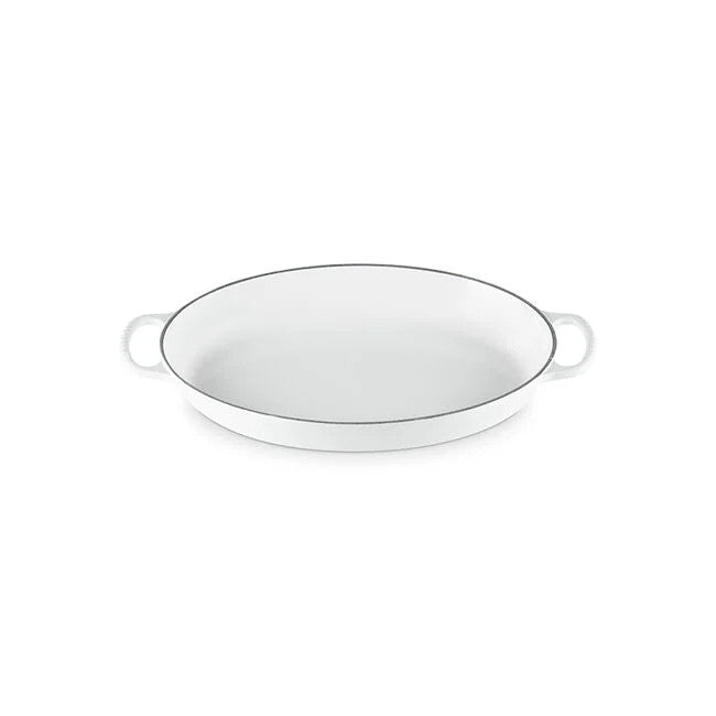 Le Creuset Signature Cast Iron 3 qt. Oval Baker - White