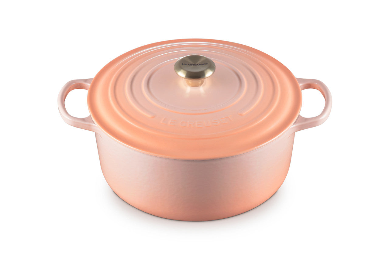 Le Creuset Signature Cast Iron Round Ovens - Peche