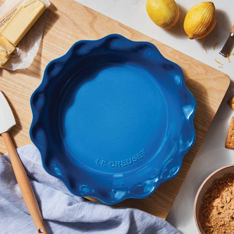 Le Creuset Stoneware 9 inch Fluted Pie Dish - Marseille