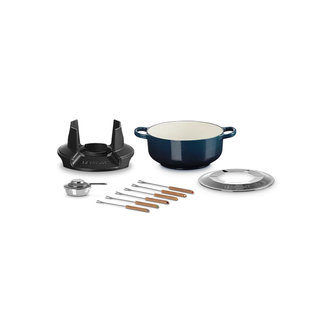 Le Creuset Alpine Signature Fondue Set - Nuit