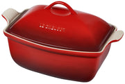 Le Creuset 4.5 qt. Deep Covered Rectangular Baker - Cerise
