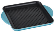 Le Creuset Enameled Cast Iron 9.5 inch Square Grill Pan - Caribbean