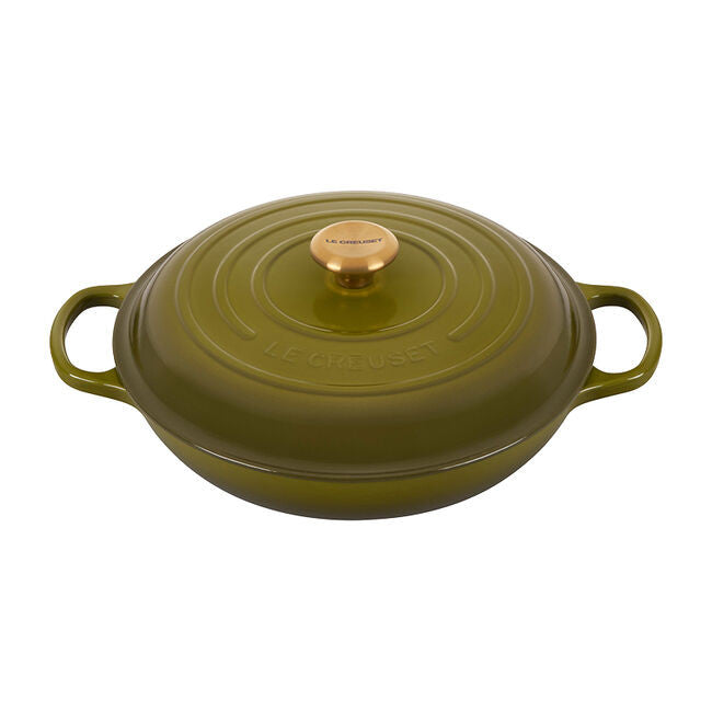 Le Creuset Signature Cast Iron 3.5 qt. Braiser - Olive