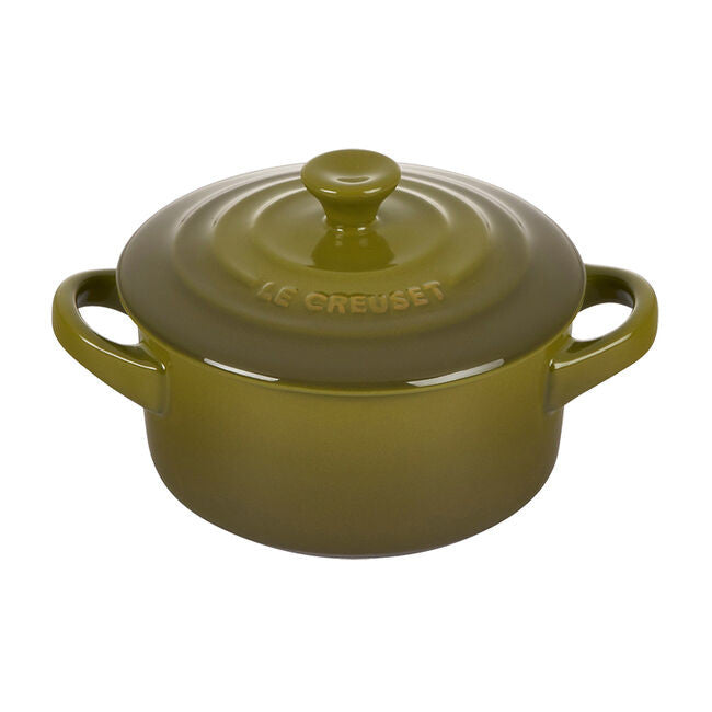 Le Creuset Stoneware Mini Round Cocotte - Olive