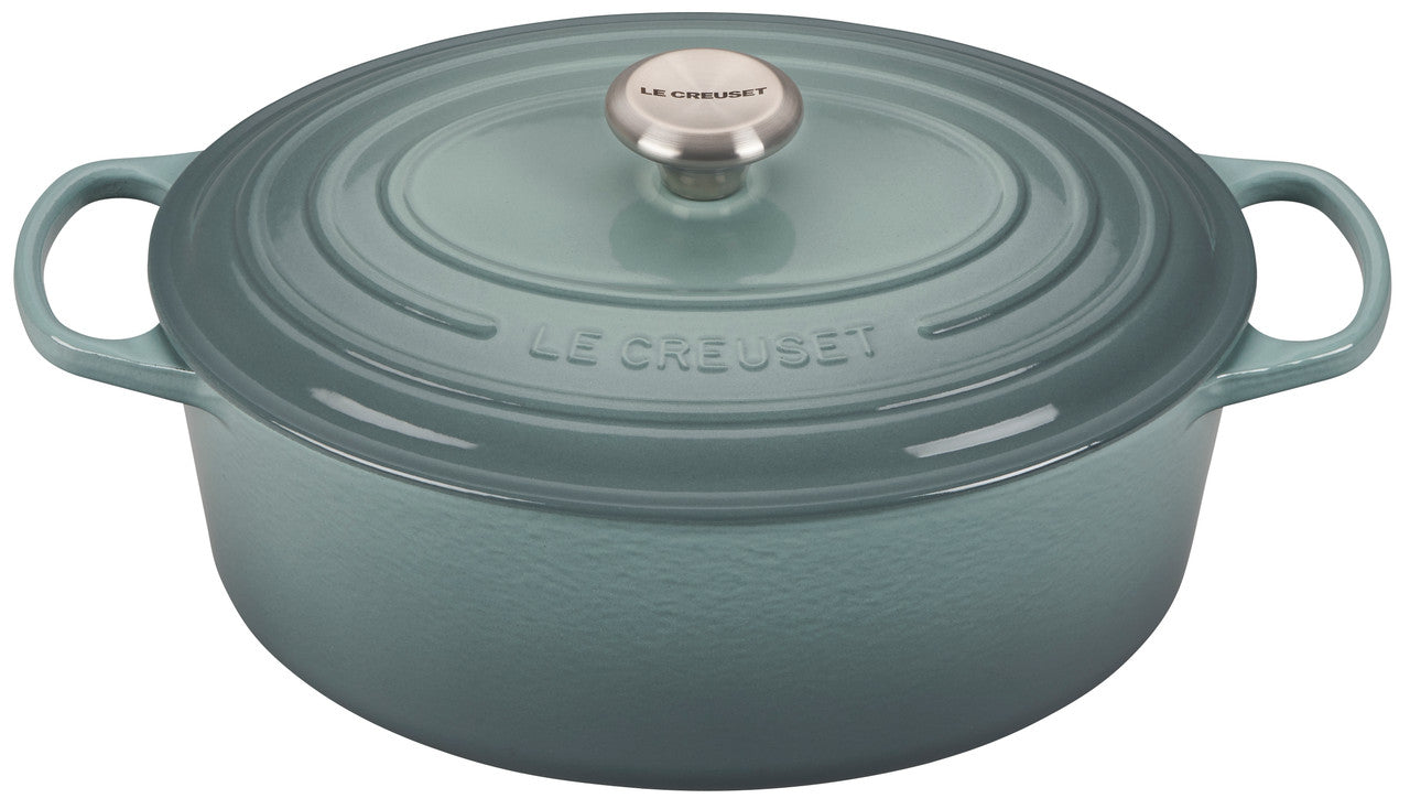 Le Creuset Signature Cast Iron 6.75 qt. Oval Oven - Sea Salt