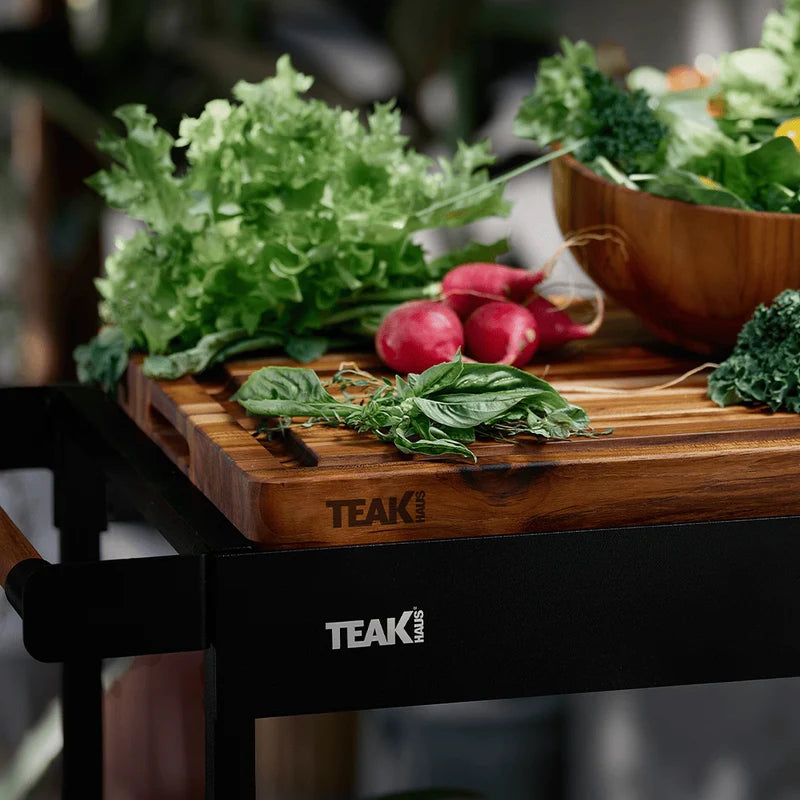 TeakHaus Rover Block Cart - Large