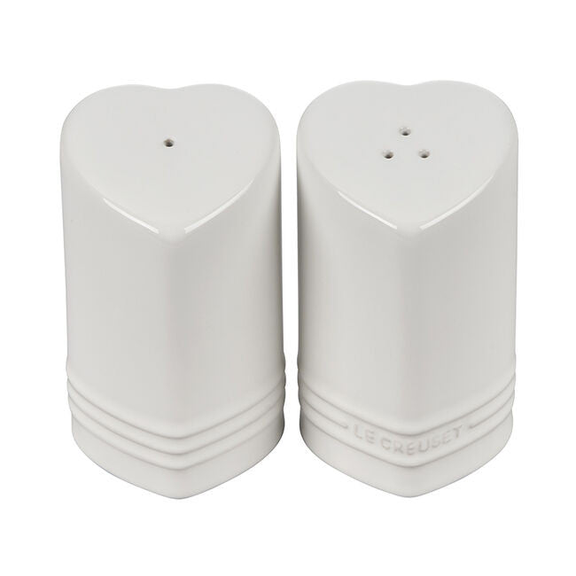 Le Creuset Heart Salt and Pepper Shakers - White – The Cook's