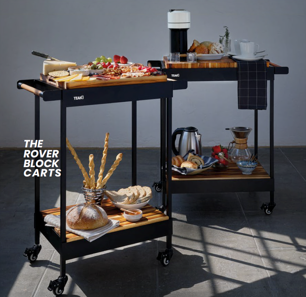 TeakHaus Rover Block Cart - Large