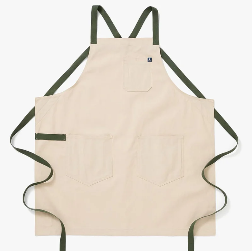Hedley & Bennett Crossback Apron - Sage White
