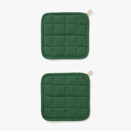 Hedley & Bennett Pot Holders - Set of 2 in Shiso Green