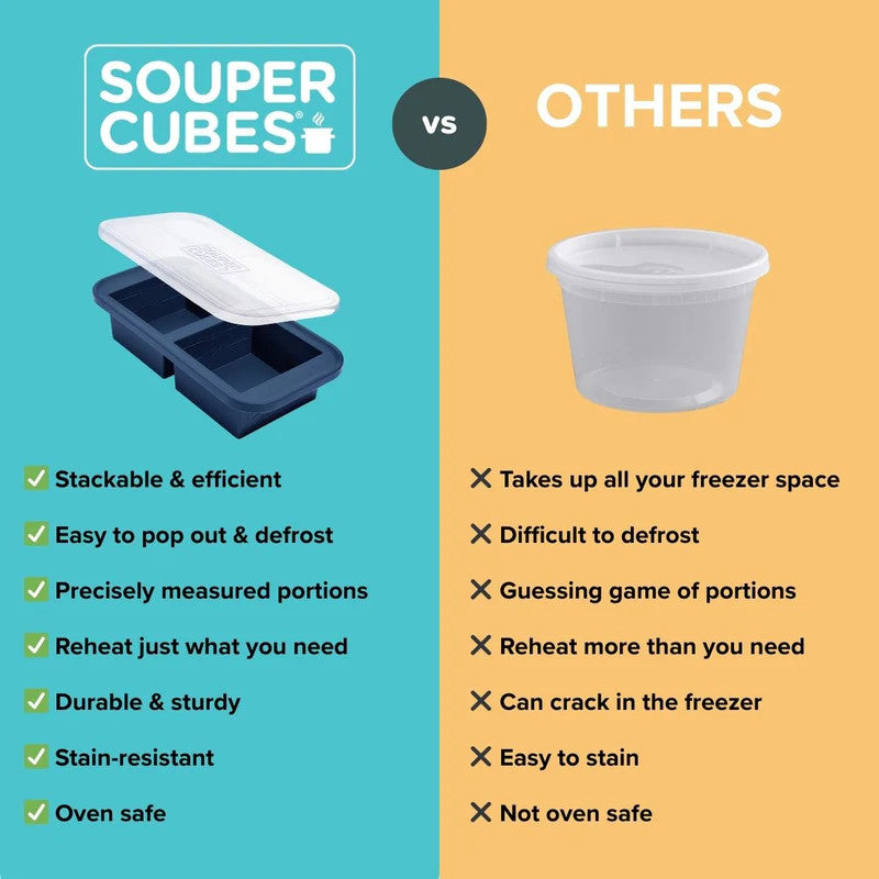 Souper Cubes 1-Cup Tray - Cranberry