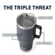 YETI 35 oz. Rambler Mug with Straw Lid