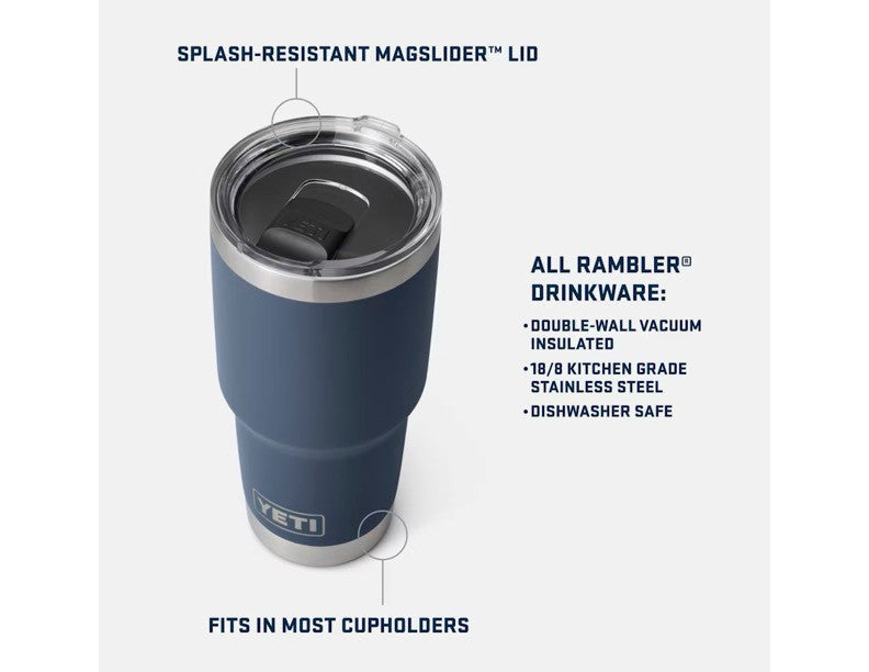 YETI 30 oz. Rambler Tumbler with MagSlider Lid