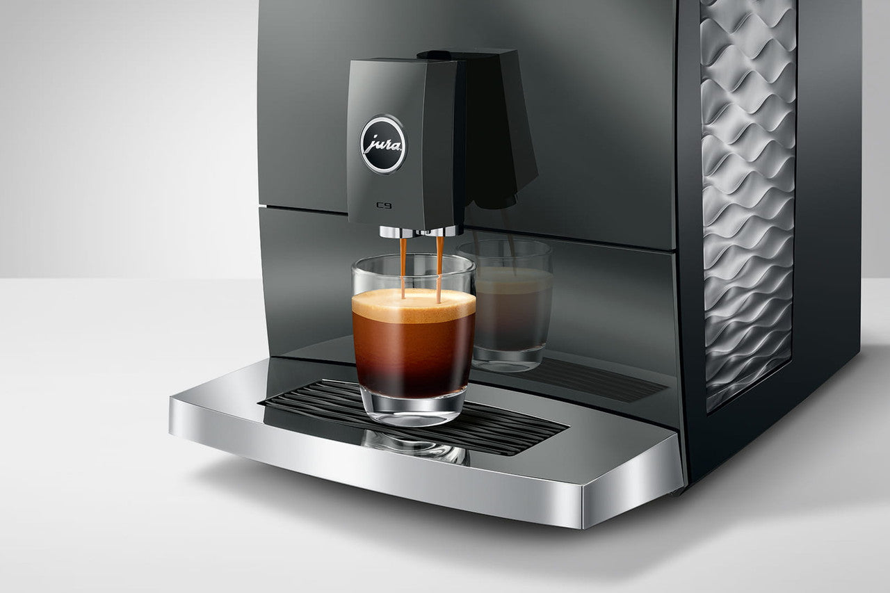 Jura C9 Automatic Coffee Machine - Piano Inox