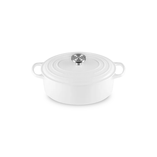 Le Creuset Signature Cast Iron Oval Ovens -White