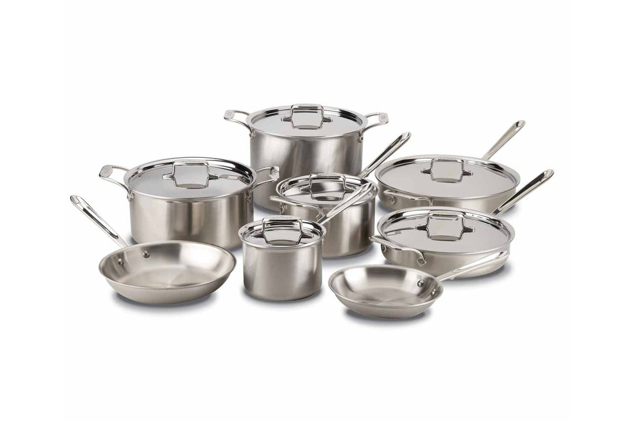 All-Clad d5 Brushed Stainless 14-Piece Cookware Set