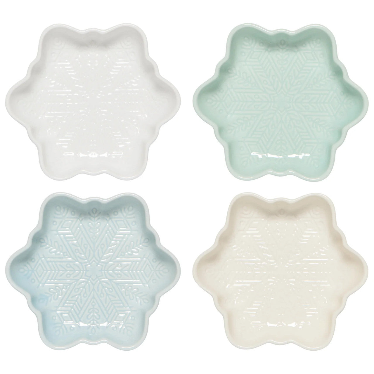 Now Designs Dipping Dish Set of 4 - Snowflakes