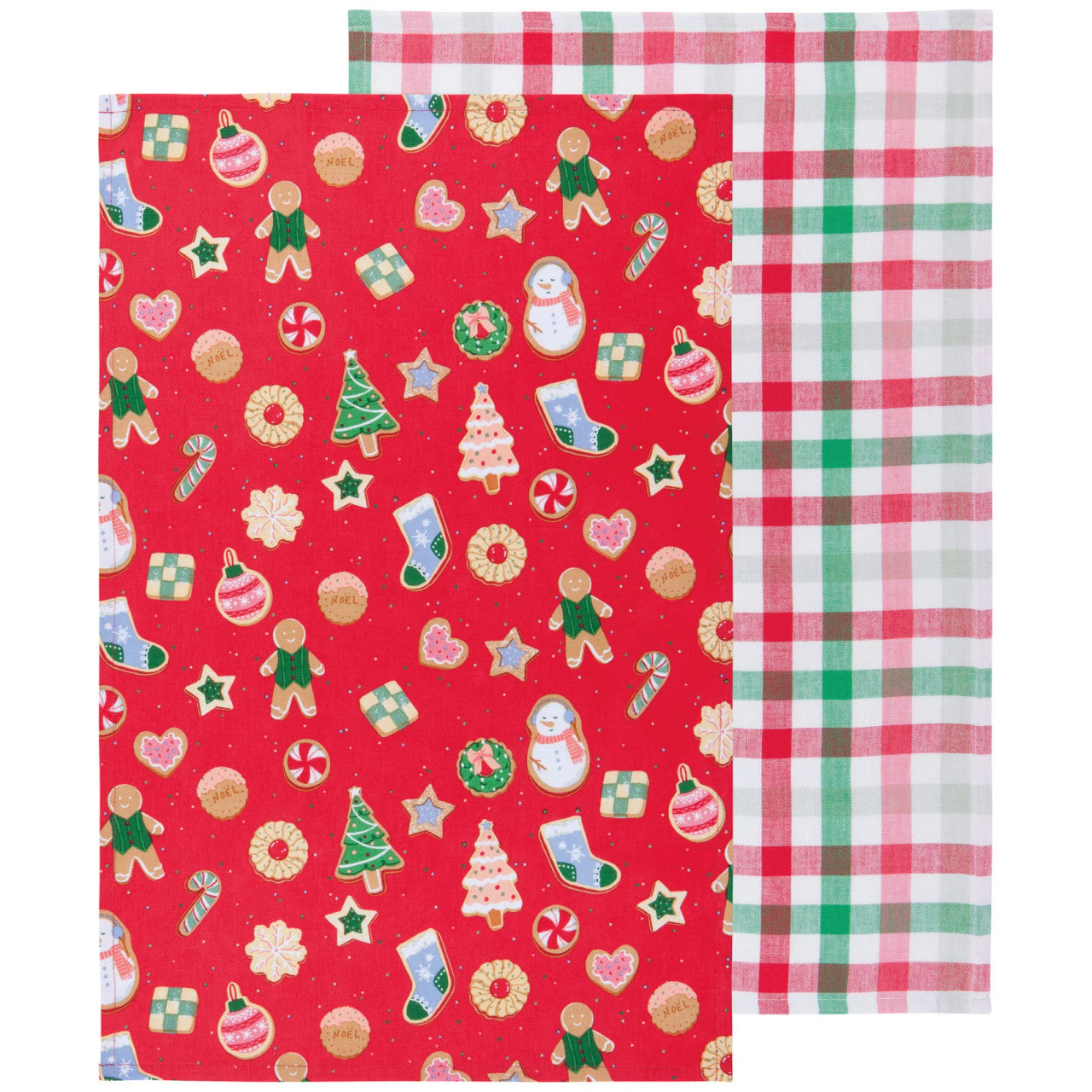 Now Designs Printed Dish Towels Set of 2 - Cookie Exchange