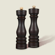 Cole & Mason London 8" Chocolate Wood Salt and Pepper Set