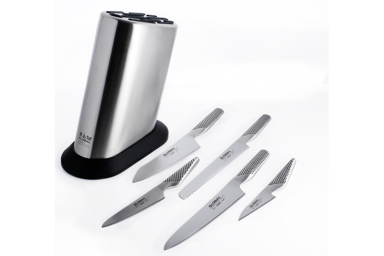 Global Classic 6-Piece Knife Block Set