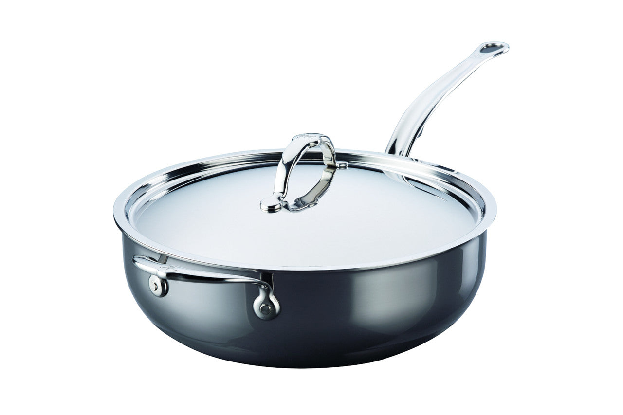 Hestan NanoBond Titanium Stainless Steel Essential Pans with Lid & Helper Handle