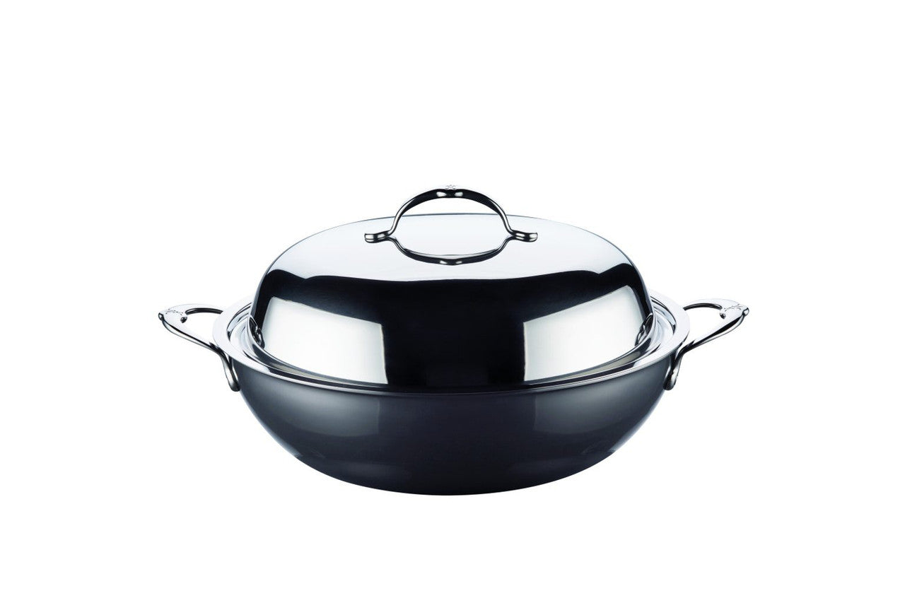 Hestan NanoBond Stainless Steel 14 Inch Wok with Lid