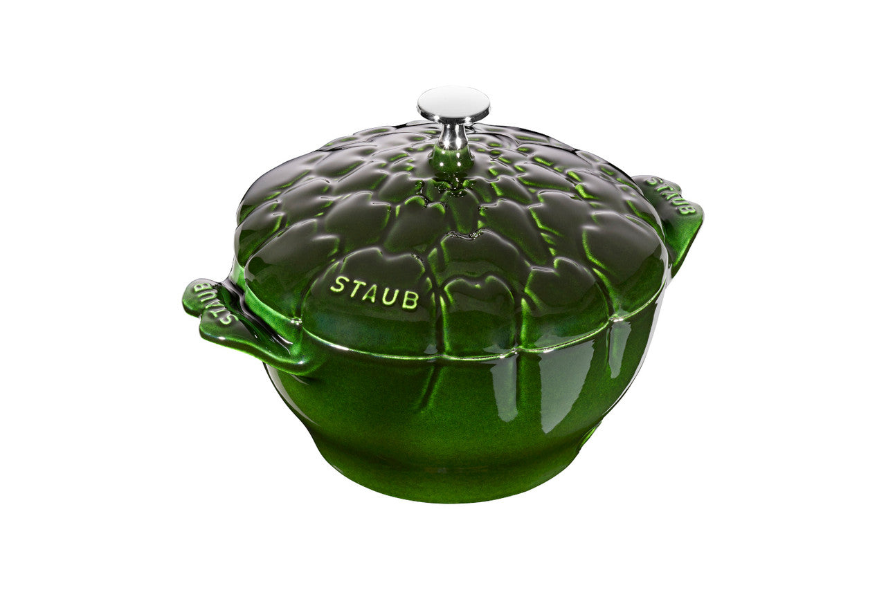 Staub Cast Iron 3 Quart Artichoke Cocotte Basil