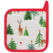 Now Designs Chef Pot Holder - Santa's Reindeer
