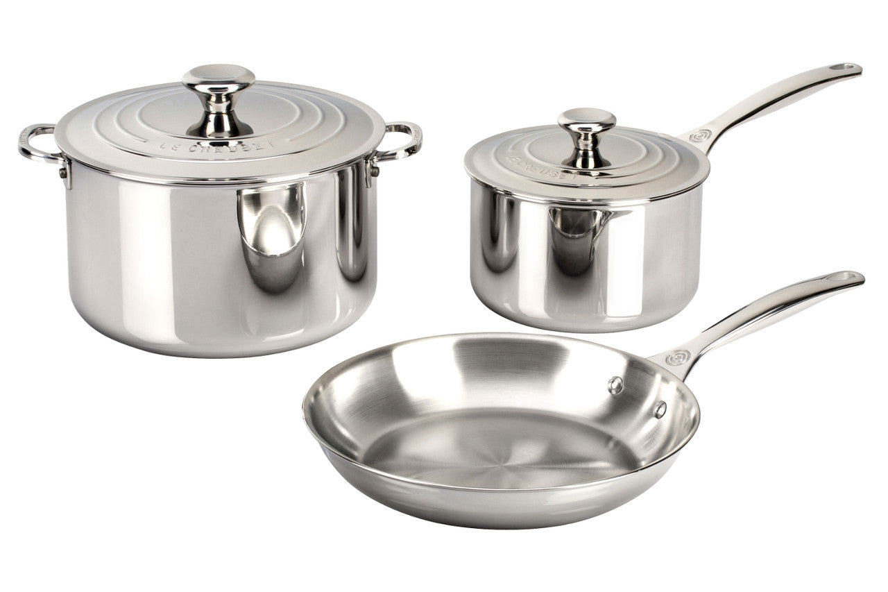 Le Creuset Premium Stainless Steel 5-Piece Cookware Set