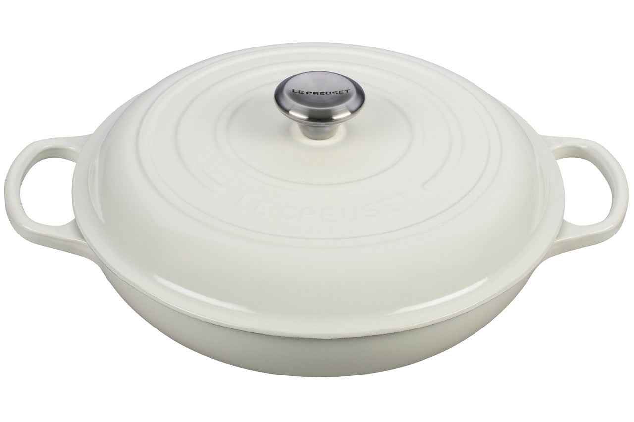 Le Creuset Signature Cast Iron Braisers - White
