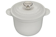 Le Creuset Cast Iron 2.25 qt. Rice Pot & Stoneware Insert - White