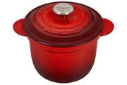 Le Creuset Cast Iron 2.25 qt. Rice Pot & Stoneware Insert - Cerise