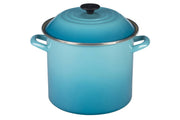 Le Creuset Enamel on Steel Stockpots with Phenolic Knobs - Caribbean