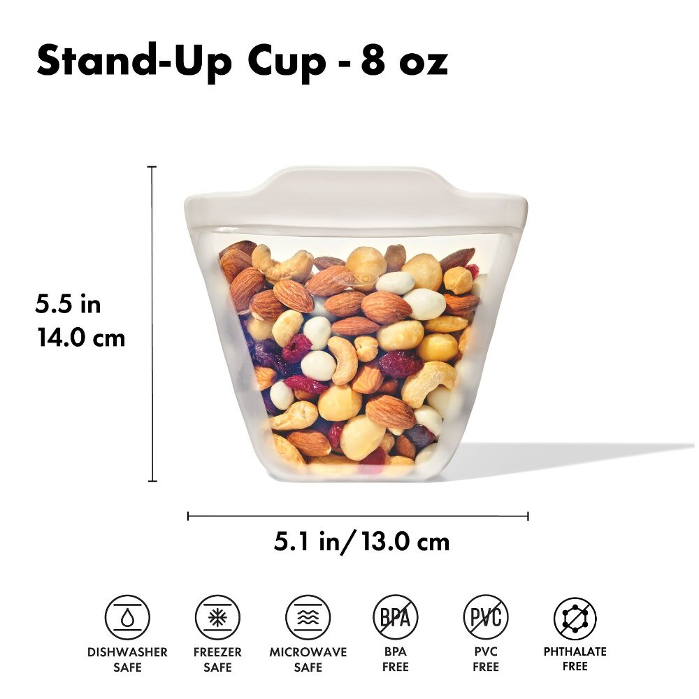 Oxo Silicone Reusable Bag - Stand-Up Cup - 8 oz.