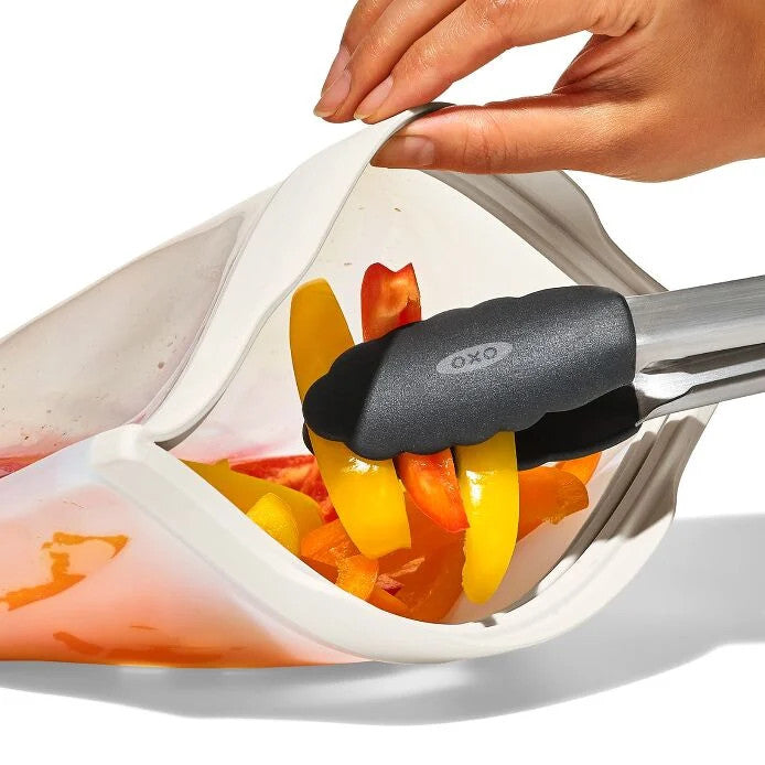 OXO Silicone Reusable Flat Bag - Half Gallon (64 oz) - Oat