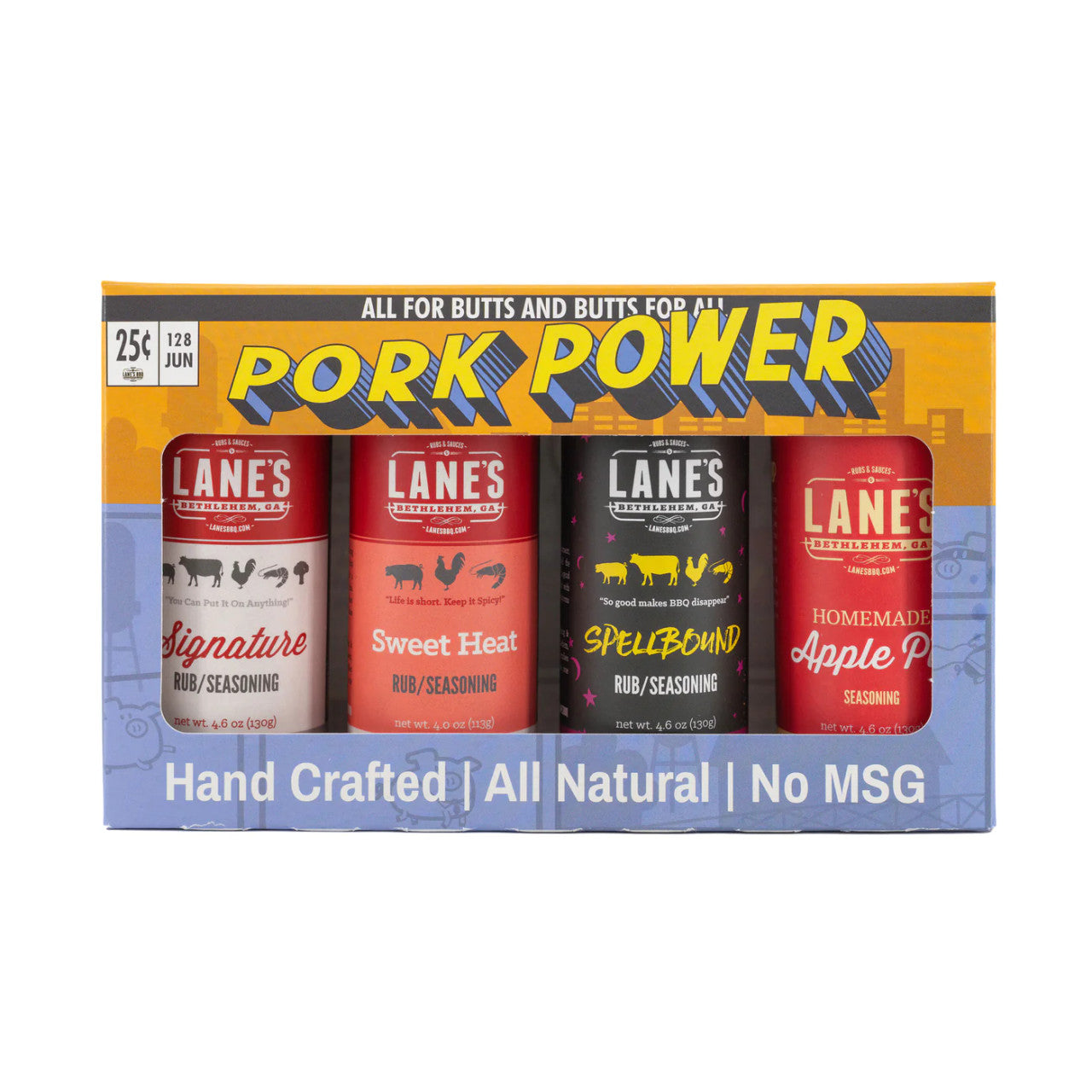 Lane's BBQ Pork Power - 4 Rub Gift Set