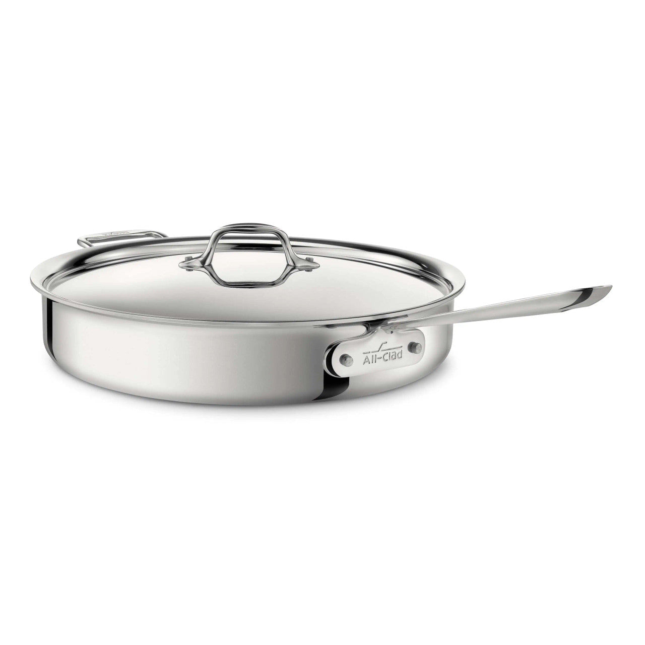 All-Clad D3 Stainless 6 qt. Saute Pan with Lid