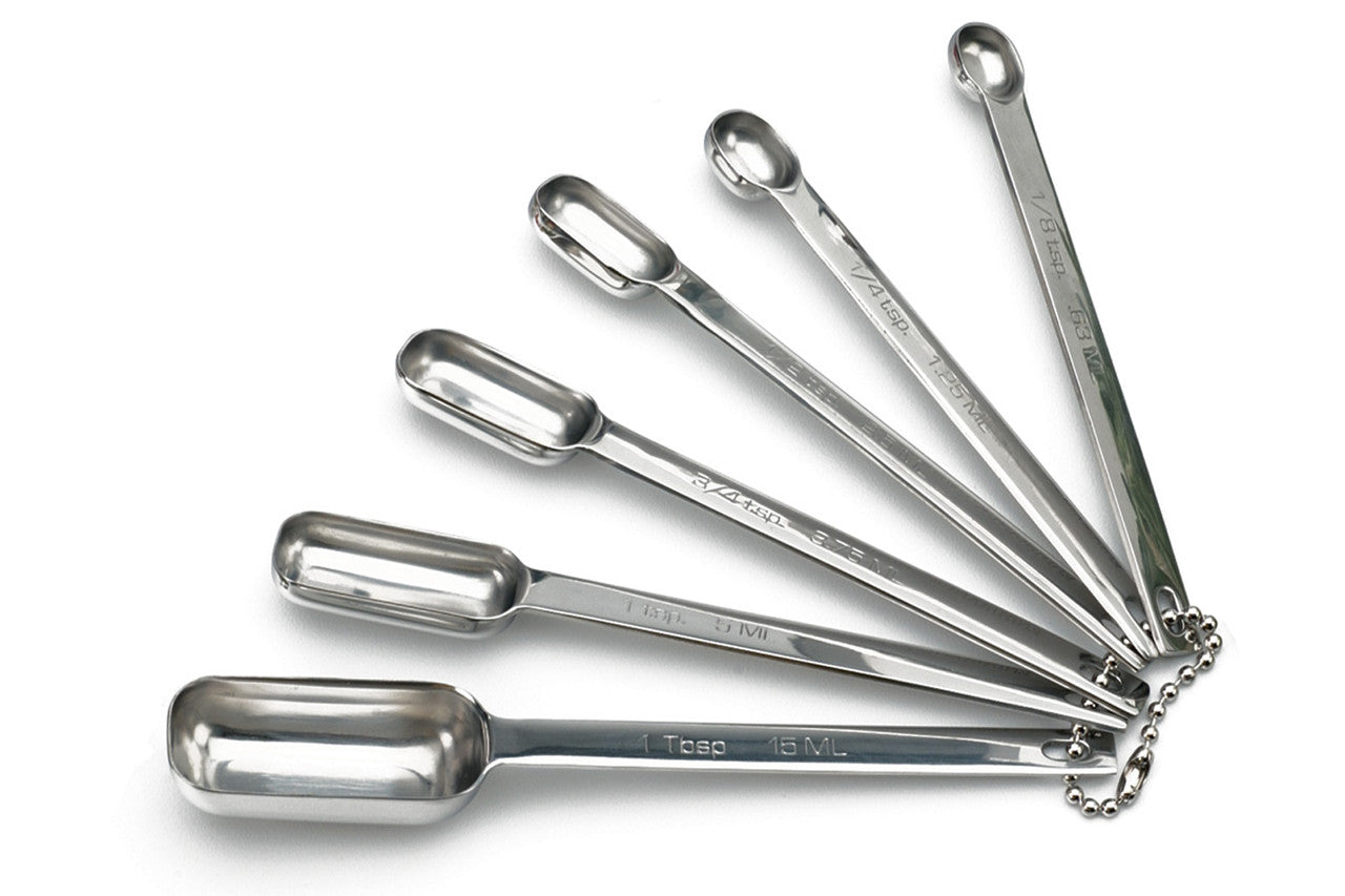 RSVP Endurance Stainless Steel 6 Piece Spice Spoon Set