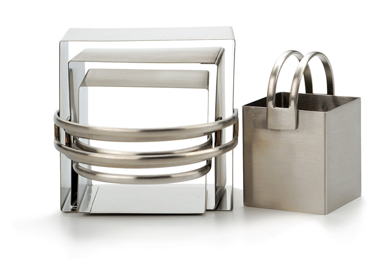 RSVP Endurance Square Biscuit Cutters - Set of 4