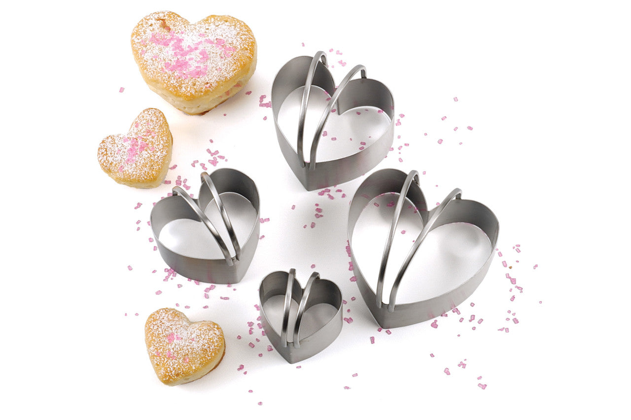RSVP Endurance Heart Shape Biscuit Cutters - Set of 4