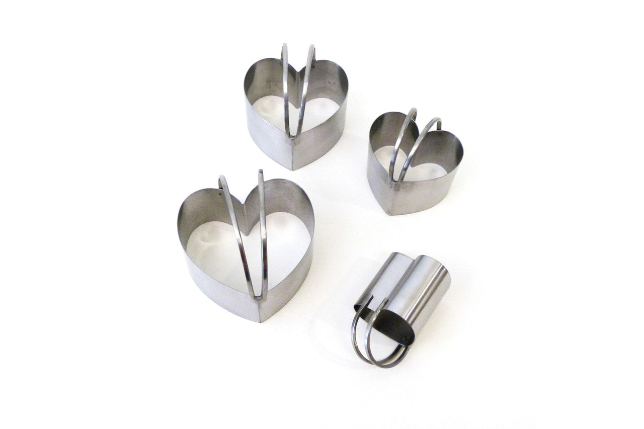 RSVP Endurance Heart Shape Biscuit Cutters - Set of 4