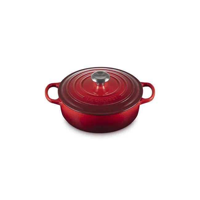 Le Creuset Signature Cast Iron 3.5 qt. Round Wide Oven -  Cerise