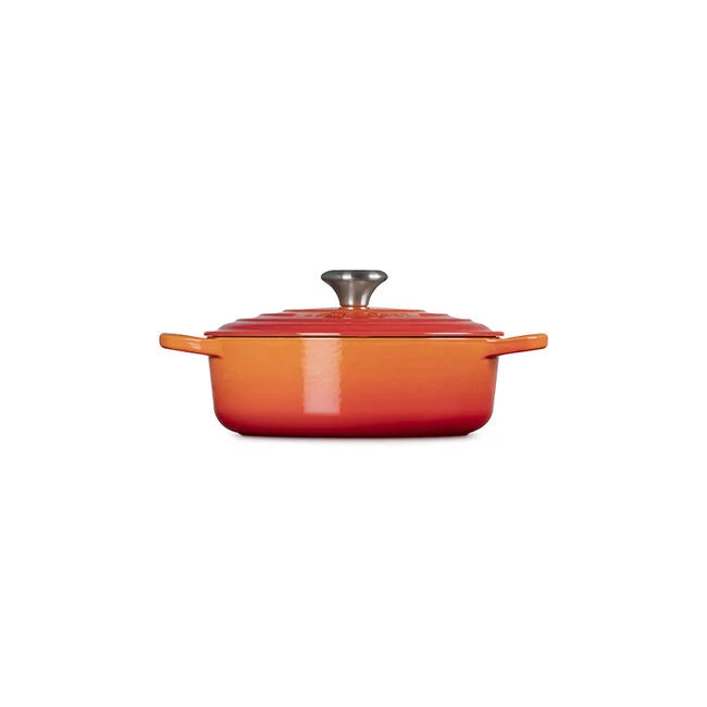 Le Creuset Signature Cast Iron 3.5 qt. Round Wide Oven -  Flame