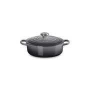 Le Creuset Signature Cast Iron 3.5 qt. Round Wide Oven -  Oyster
