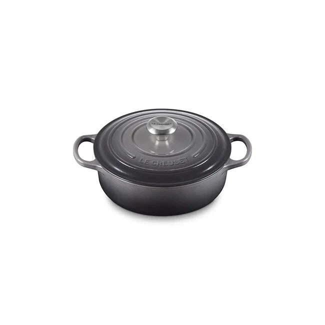 Le Creuset Signature Cast Iron 3.5 qt. Round Wide Oven -  Oyster