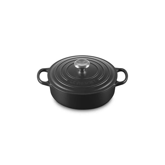 Le Creuset Signature Cast Iron 3.5 qt. Round Wide Oven -  Licorice