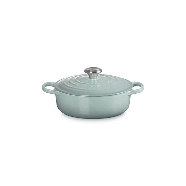 Le Creuset Signature Cast Iron 3.5 qt. Round Wide Oven -  Sea Salt