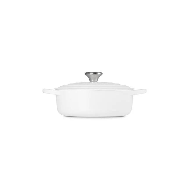 Le Creuset Signature Cast Iron 3.5 qt. Round Wide Oven -  White