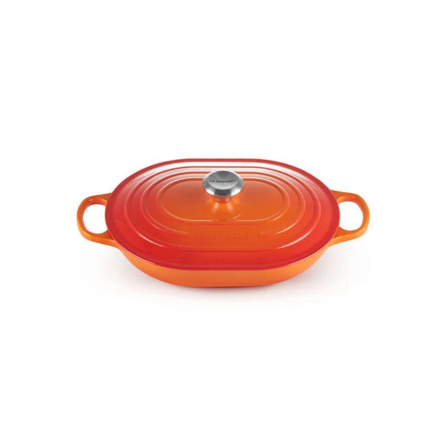 Le Creuset Enameled Cast Iron 3.75 qt. Covered Oval Casserole - Flame