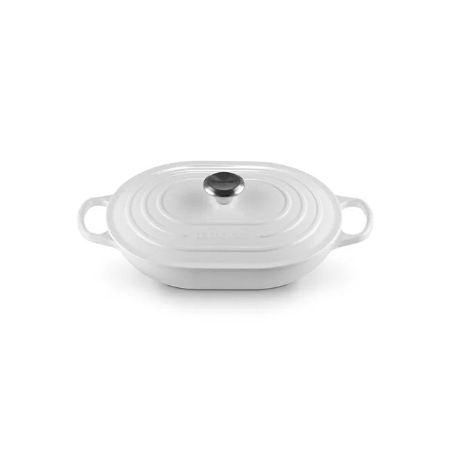 Le Creuset Enameled Cast Iron 3.75 qt. Covered Oval Casserole - White